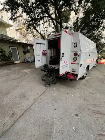 Magnet Plumbing service vehicle on-site for Water Heater Repair in Lower South Bay