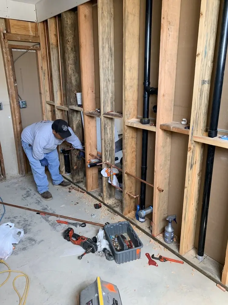 Commercial rough-in plumbing for Gas Line Repair in Lower South Bay